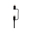 Mobilize 2in1 Cable USB to Apple MFi Lightning or Micro USB 1.5m. Black