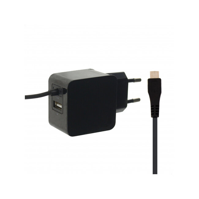 Mobilize Wall Charger USB + Micro USB 15W 1m. Black