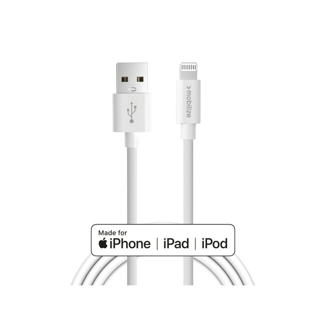 Mobilize Cable USB to Apple MFi Lightning 1m. 12W White