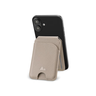 My Style My Style MagSafe Compatible Magnet Card Holder with Stand Function Warm Grey