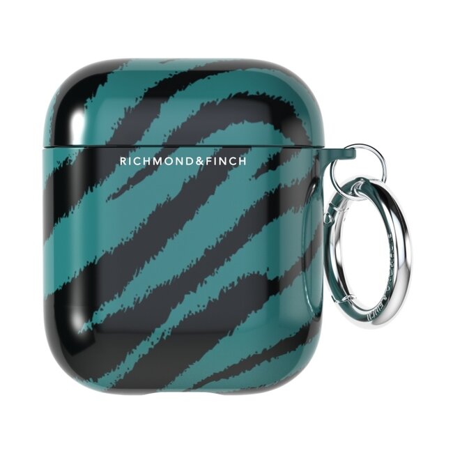 Richmond & Finch Freedom Series Apple Airpod Emerald Zebra