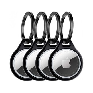 ITSKINS ITSKINS Level 2 AirCover Solid for Apple Airtag Black (4-Pack)
