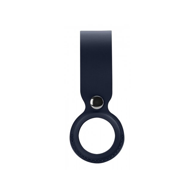 Xccess PU Leather Airtag Loop Dark Blue