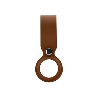 Xccess Xccess PU Leather Airtag Loop Brown