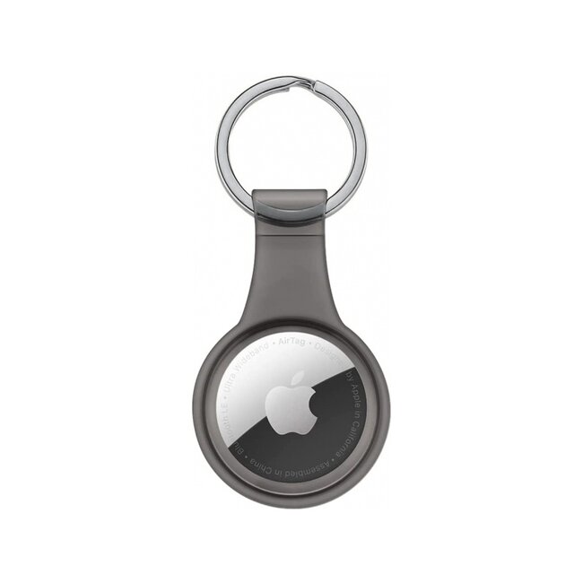 Xccess TPU Airtag Keychain Transparent Black