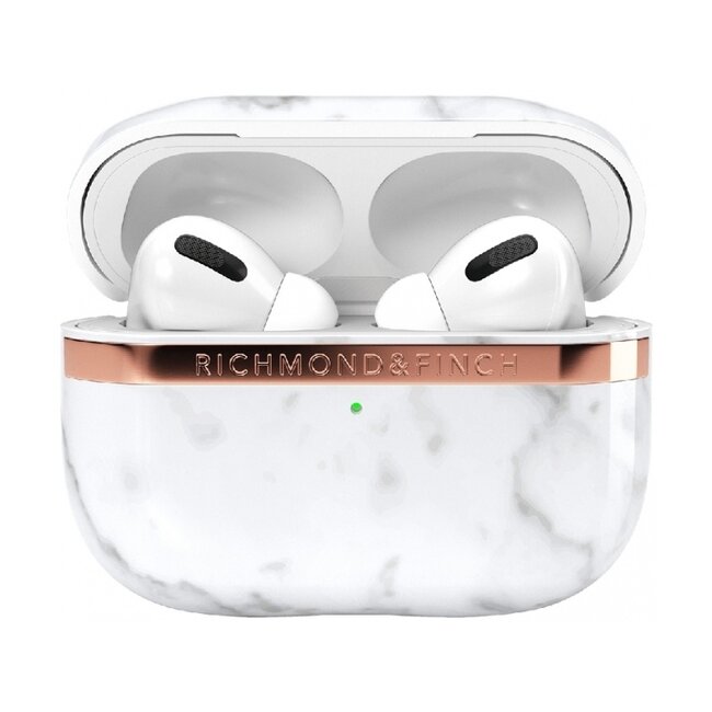 Richmond & Finch Freedom Series Apple Airpod Pro White Marble/Gold