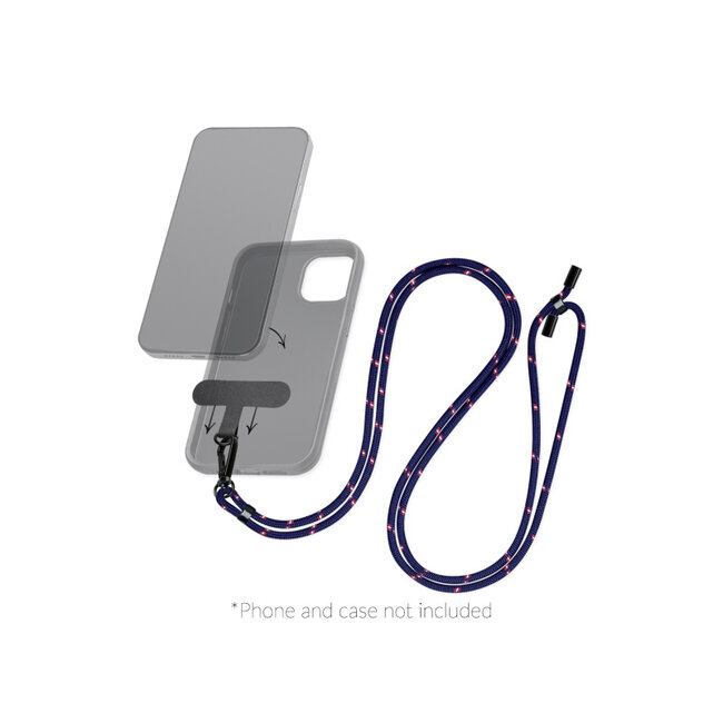 Mobilize Nylon Lanyard Blue/Red