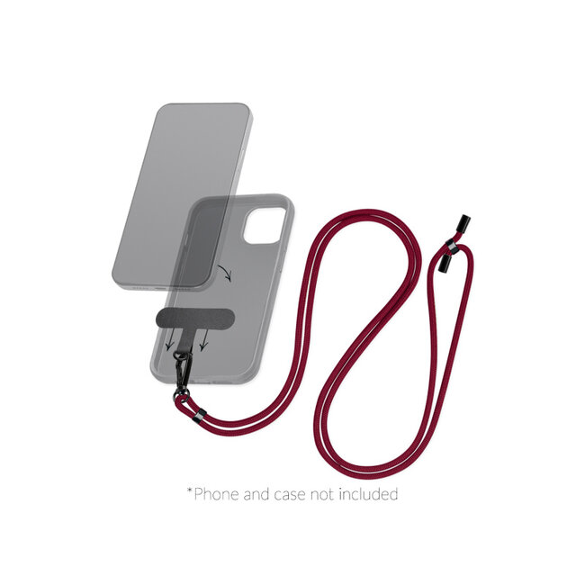 Mobilize Nylon Lanyard Bordeaux