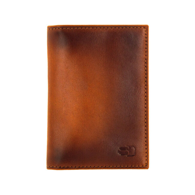 Senza Desire Leather Card Holder Burned Cognac