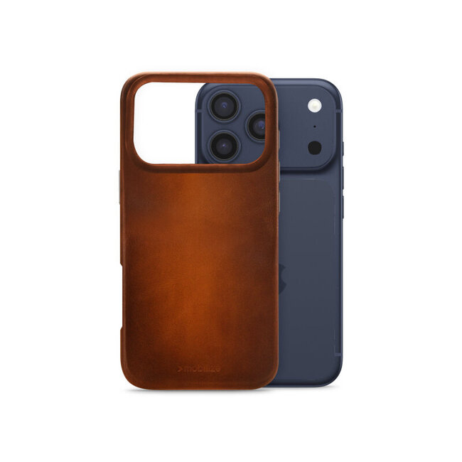 Mobilize Magsafe Compatible Premium Leather Case Apple iPhone 17 Pro Max Burned Cognac