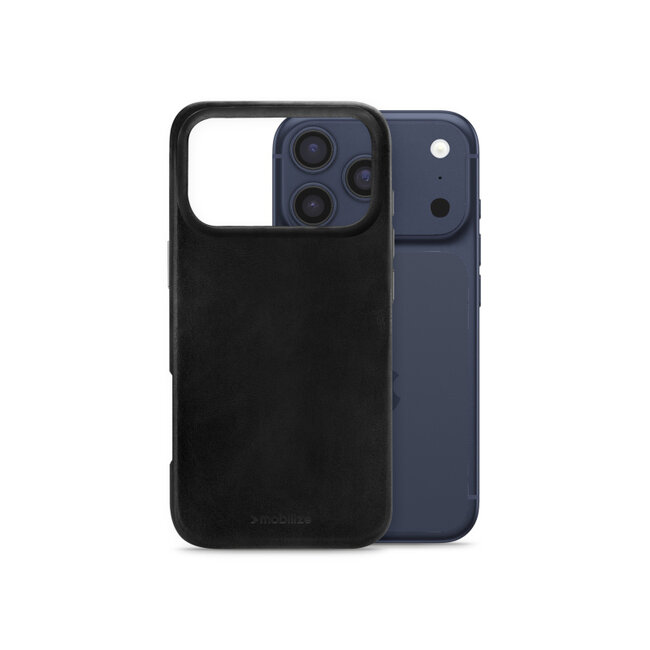 Mobilize Magsafe Compatible Premium Leather Case Apple iPhone 17 Pro Max Black