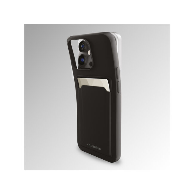 Mobilize Rubber Gelly Card Case Apple iPhone 17 Pro Matt Black