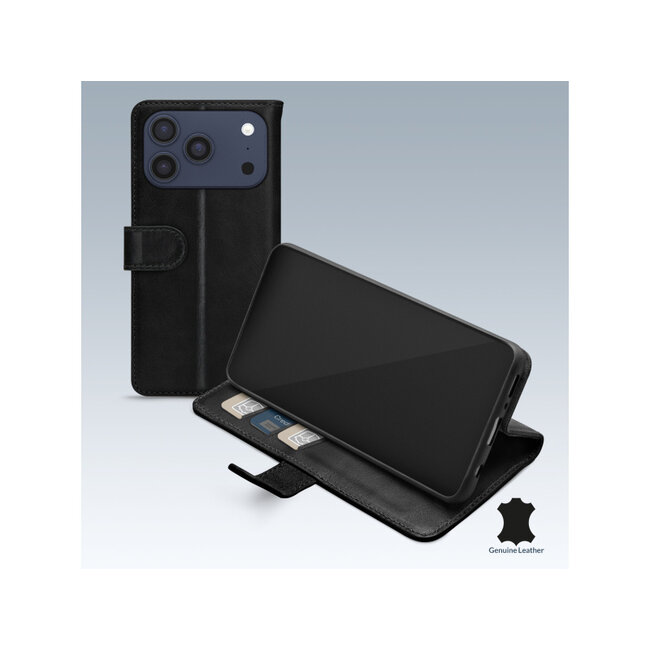 Mobilize Leather Wallet Apple iPhone 17 Pro Max Black