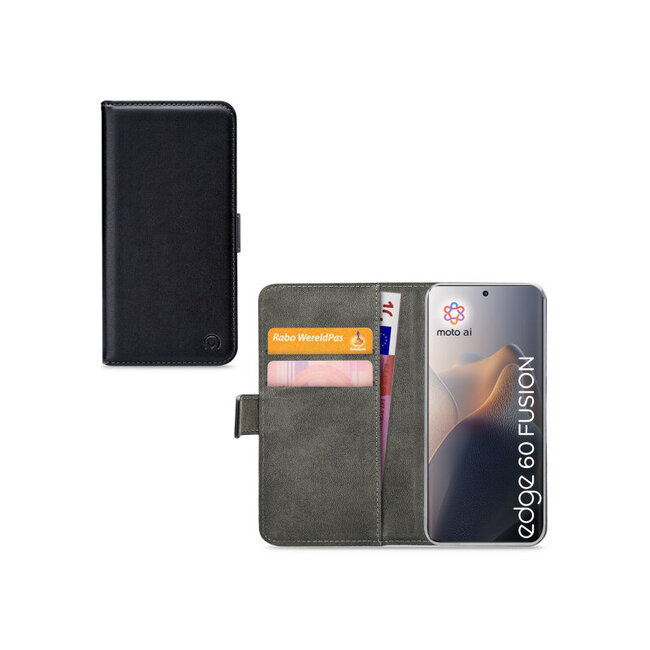 Mobilize Classic Gelly Wallet Book Case Motorola Edge 60 Fusion Black