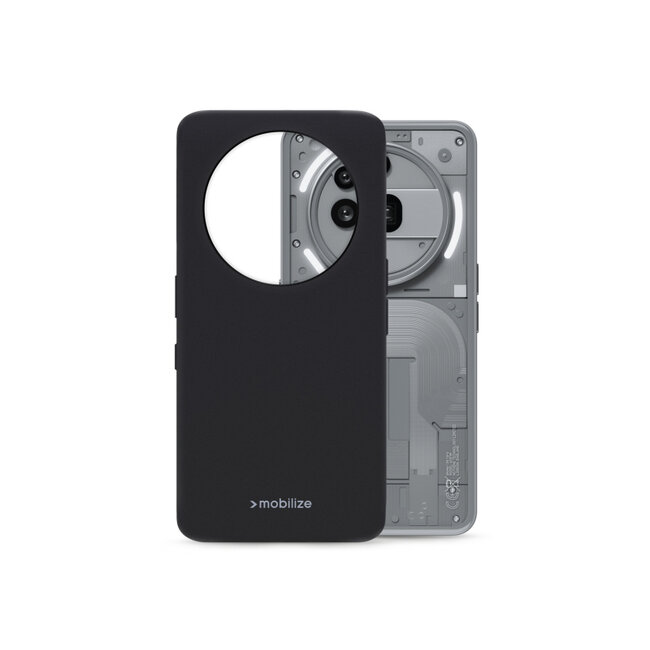 Mobilize Rubber Gelly Case Nothing Phone (3a) Pro Matt Black