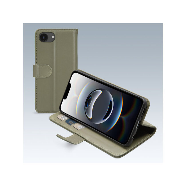 Mobilize Premium Gelly Wallet Book Case Apple iPhone 16e Green