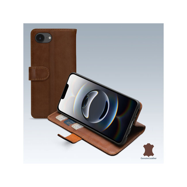 Mobilize Leather Wallet Apple iPhone 16e Brown