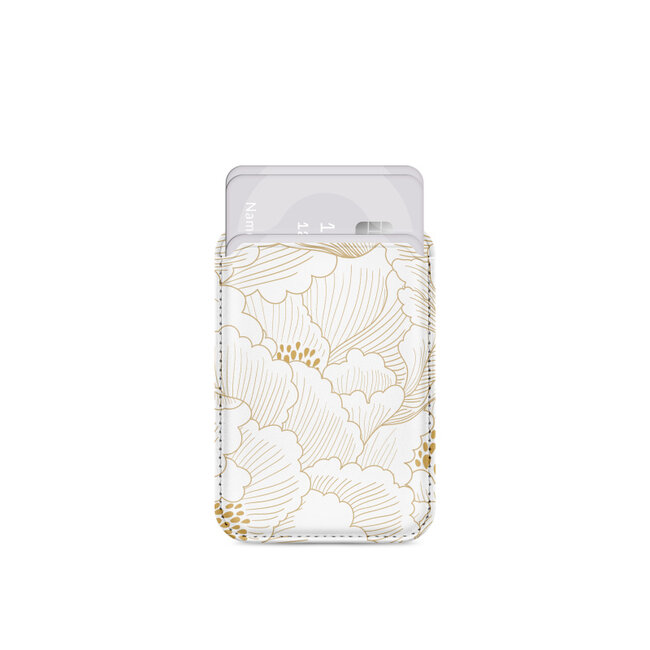 MIO Roses Magsafe Compatible White Card Holder