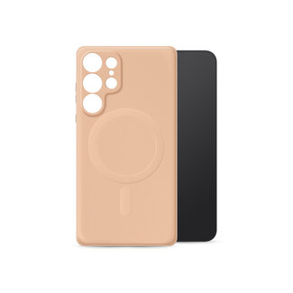My Style My Style Protective Flex Magsafe Compatible Case for Samsung Galaxy S25 Ultra 5G Soft Pink