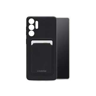 Mobilize Mobilize Rubber Gelly Card Case Samsung Galaxy S25 Ultra 5G Matt Black