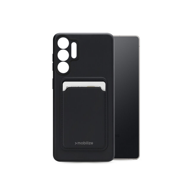 Mobilize Rubber Gelly Card Case Samsung Galaxy S25 Ultra 5G Matt Black