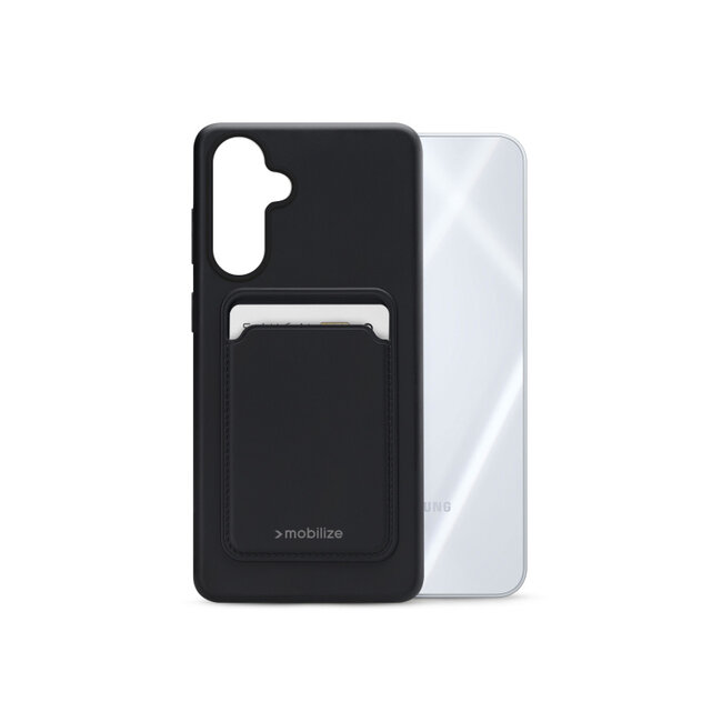 Mobilize Rubber Gelly Card Case Samsung Galaxy A16 4G/5G Matt Black