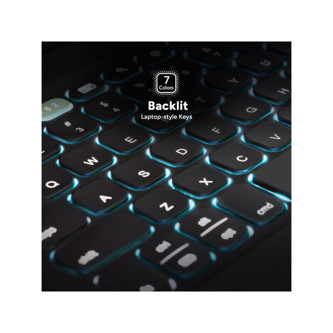 ZAGG Pro Keys 2 Bluetooth Keyboard Case for Apple iPad Air 10.9 (2020/2022)/Air 11 (2024/2025) QWERTY Black