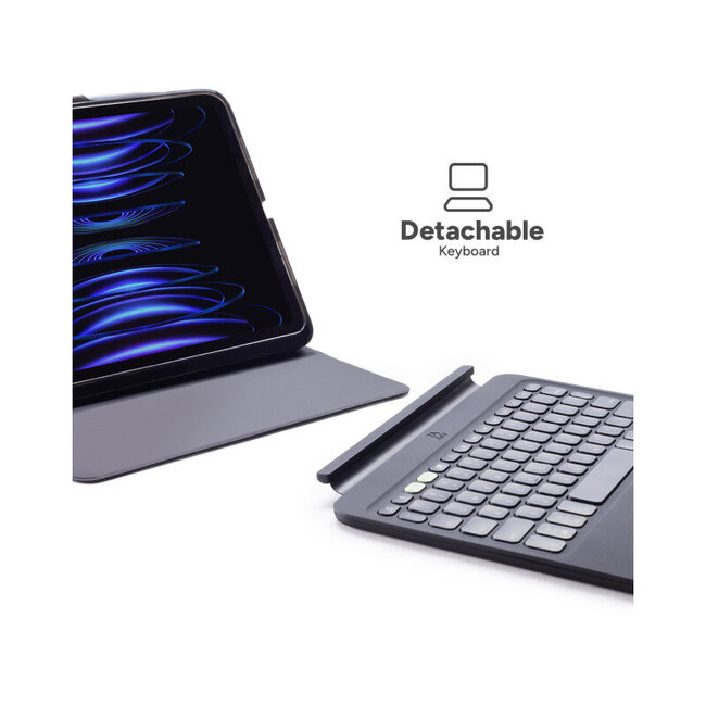 ZAGG Pro Keys 2 Bluetooth Keyboard Case for Apple iPad Air 10.9 (2020/2022)/Air 11 (2024/2025) QWERTY Black