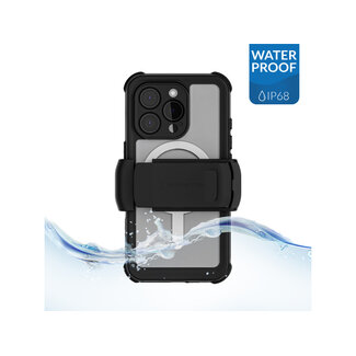 Ghostek Ghostek Nautical Waterproof MagSafe Case + Belt Swivel Holster Apple iPhone 16 Pro Clear