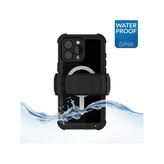 Ghostek Ghostek Nautical Waterproof MagSafe Case + Belt Swivel Holster Apple iPhone 16 Pro Max Black