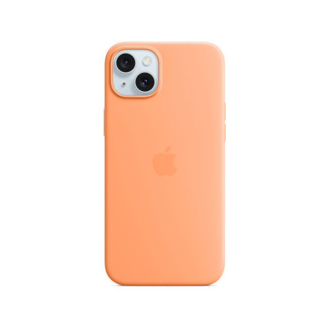 MT173ZM/A Apple Silicone Case with MagSafe iPhone 15 Plus Sorbet Orange