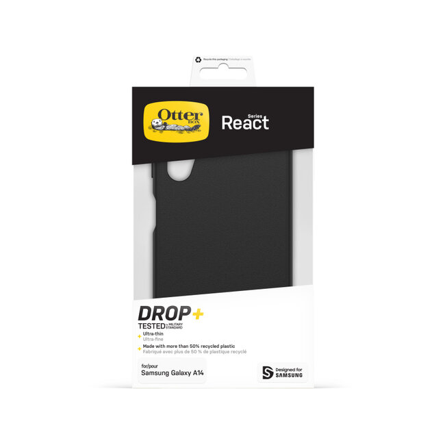 OtterBox React Series Samsung Galaxy A14 4G Black