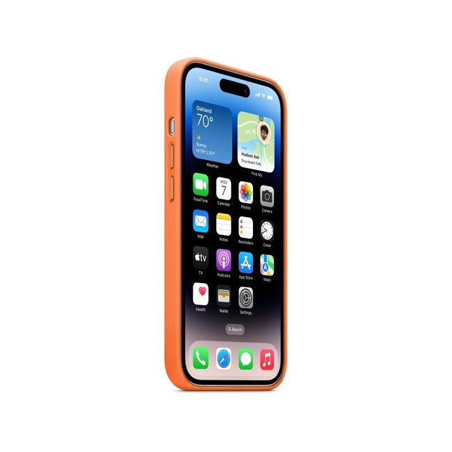 MPPR3ZM/A Apple Leather Case with MagSafe iPhone 14 Pro Max Orange