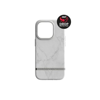 Richmond & Finch Richmond & Finch Freedom Series One-Piece Apple iPhone 14 Pro White Marble