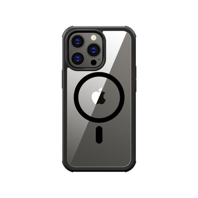 Valenta Tempered Glass Full Cover MagSafe Bumper Case Apple iPhone 14 Pro Max Black