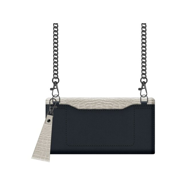 Valenta Clutch Croco Case Snap Universal Medium Black