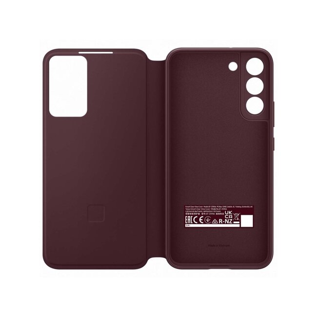 EF-ZS906CEEGEE Samsung Smart Clear View Cover Galaxy S22+ 5G Burgundy