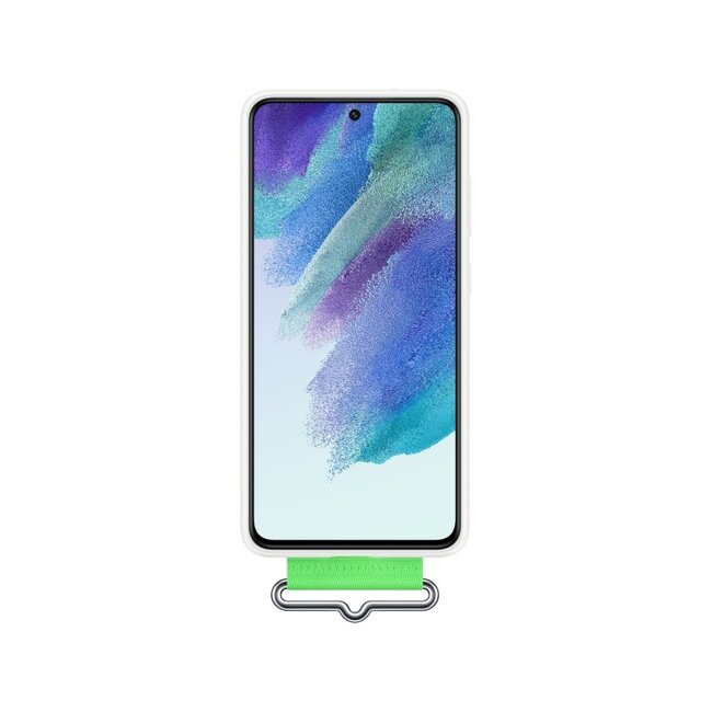 EF-GG990TWEGWW Samsung Silicone Cover with Strap Galaxy S21 FE 5G White