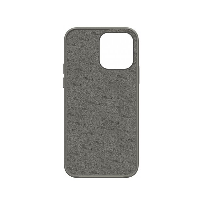 Valenta Leather Back Cover Snap Luxe Apple iPhone 13 Pro Max Grey