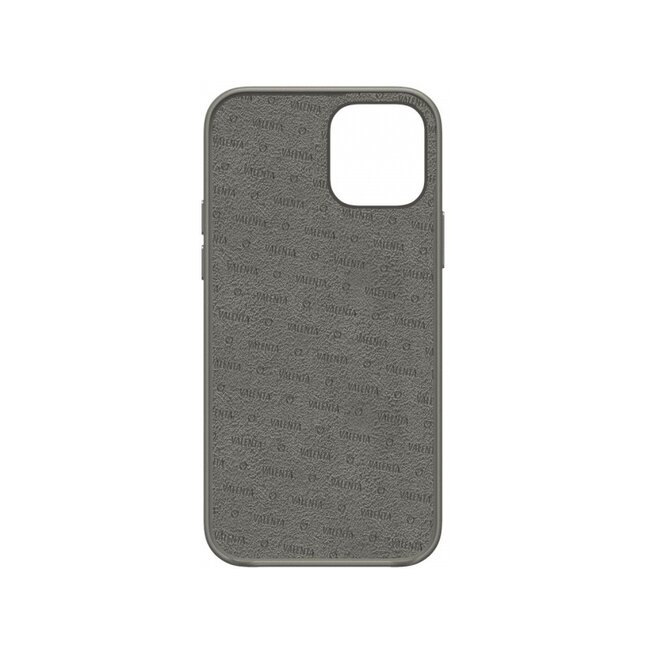 Valenta Leather Back Cover Snap Luxe Apple iPhone 13 Mini Grey