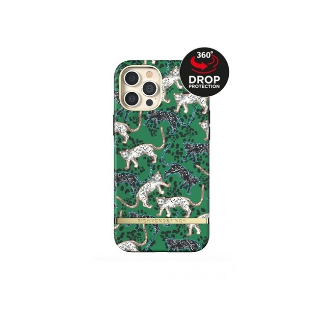 Richmond & Finch Freedom Series One-Piece Apple iPhone 12 Pro Max Green Leopard