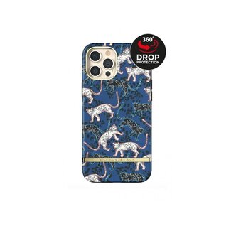 Richmond & Finch Richmond & Finch Freedom Series One-Piece Apple iPhone 12 Pro Max Blue Leopard