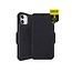ITSKINS Level 2 HybridFolio Leather for Apple iPhone 12 Mini Pure Black