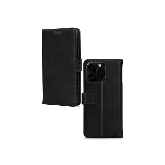 Mobilize Leather Wallet Apple iPhone 16 Pro Black