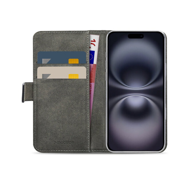 Mobilize Classic Gelly Wallet Book Case Apple iPhone 16 Plus Black