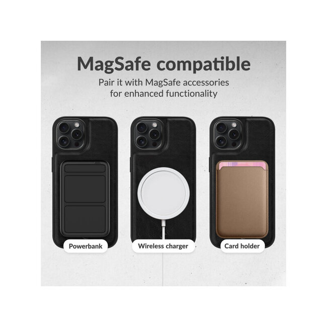 Mobilize 2in1 Magsafe Compatible Gelly Wallet Case Apple iPhone 16 Black