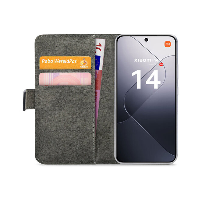 Mobilize Classic Gelly Wallet Book Case Xiaomi 14 Black