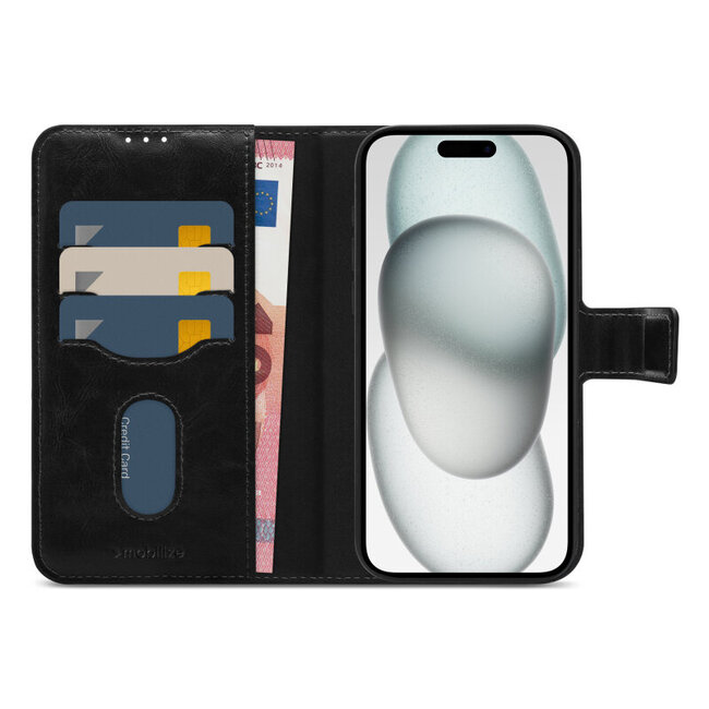 Mobilize 2in1 Magsafe Compatible Gelly Wallet Case Apple iPhone 15 Black