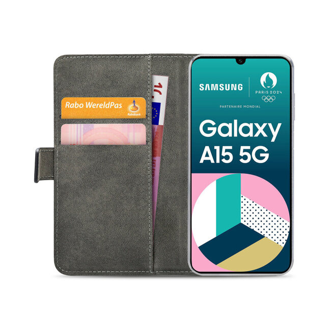 Mobilize Classic Gelly Wallet Book Case Samsung Galaxy A15 4G/5G Black