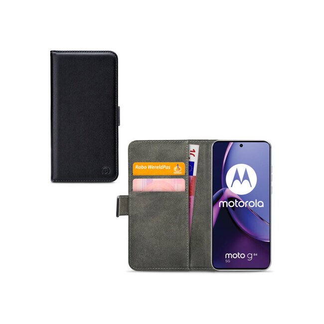 Mobilize Classic Gelly Wallet Book Case Motorola Moto G84 Black